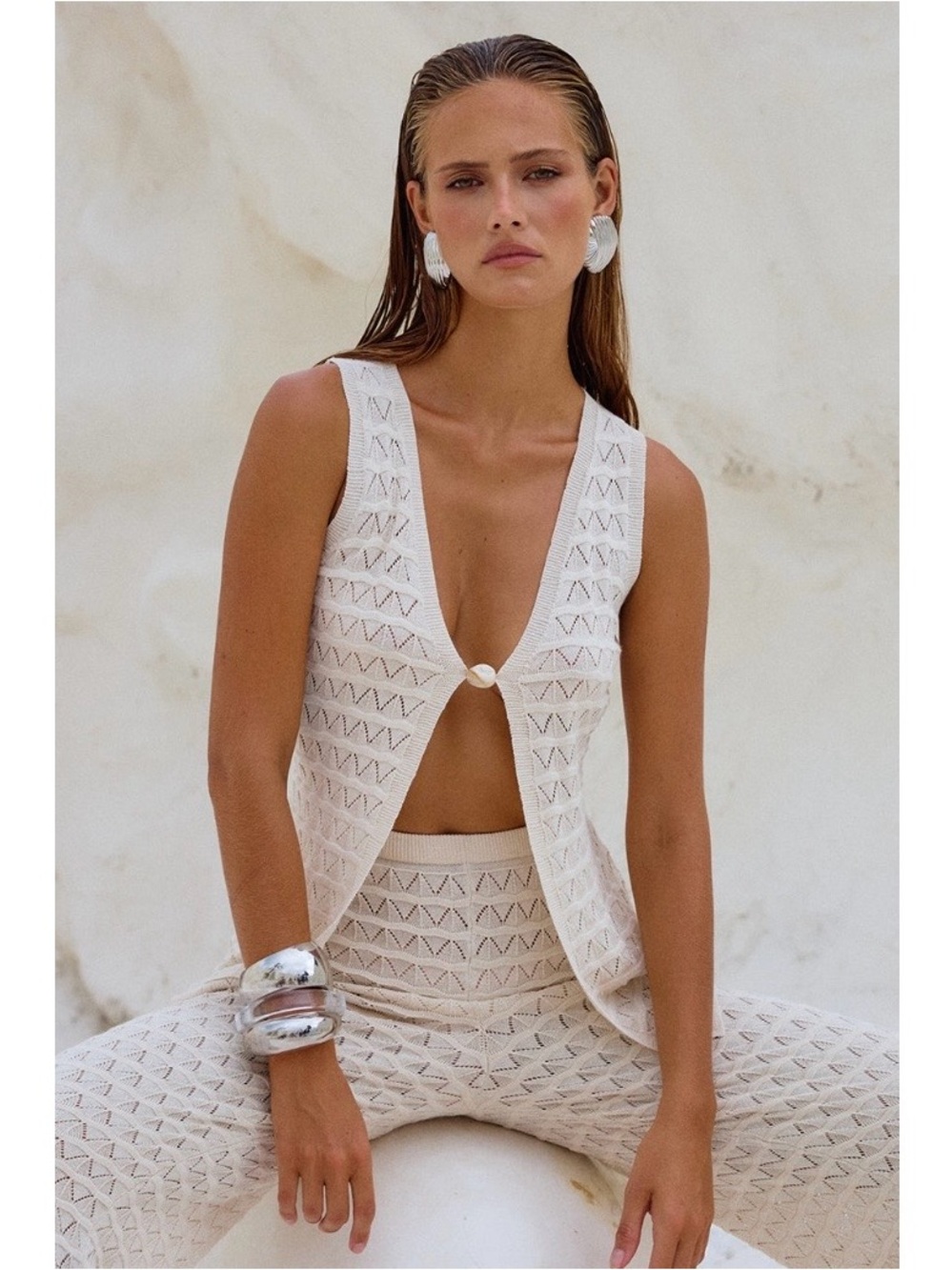 NWT Runaway The Label x Revolve Loui Top in Ivory